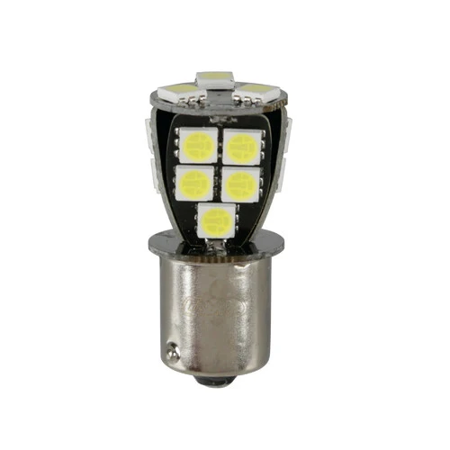 Pilot 24/32V Led series - 18 SMD x 1 chip - (P21W) - BA15s - 1 pz - Scatola - Bianco - Doppia polarità - Resistenza incorporata