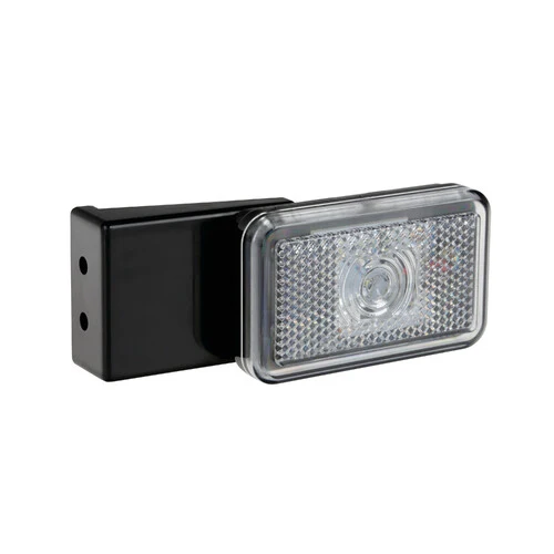 Lampa Luce ingombro con catarifrangente e staffa - 1 Led - 12/24V - Bianco 41560