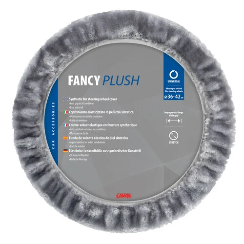 Fancy Plush, coprivolante elasticizzato in pelliccia sintetica 36-42 cm Grigio 32963