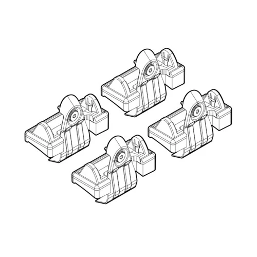 Kit attacchi barre portatutto 22 Volkswagen Golf V 3p 11/03>10/08 tetto standard N21022