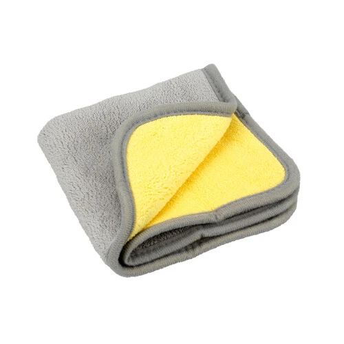 Lampa Premium Quality, panno in microfibra double-face - 30x30 cm - Grigio/Giallo 37179