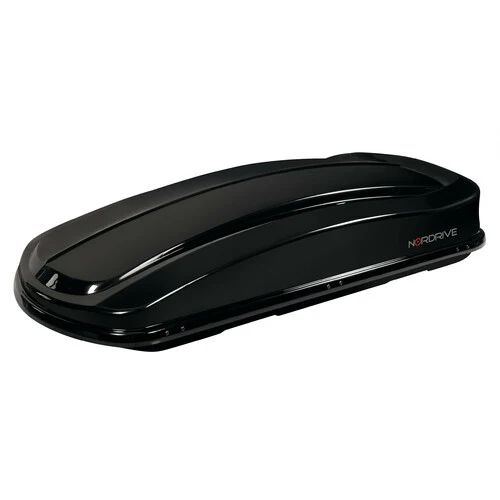 Nordrive Box 430D, box tetto in ABS, 430 litri, doppia apertura - Nero lucido N60015
