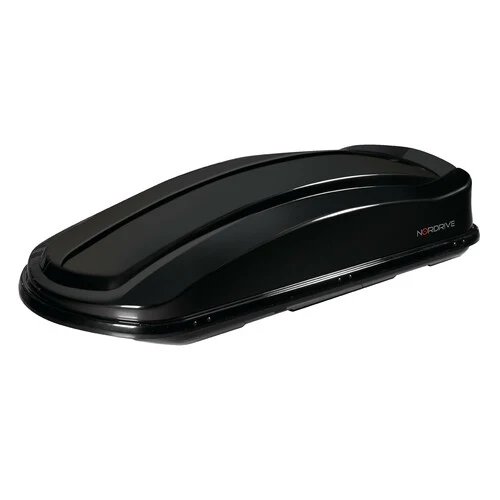 Nordrive Box 630D, box tetto in ABS, 630 litri, doppia apertura - Nero lucido N60029