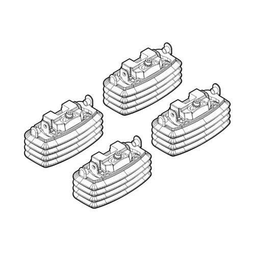 Kit attacchi barre portatutto 59 Bmw Serie 1 (E81) 03/07>06/12 tetto fixpoint N21059