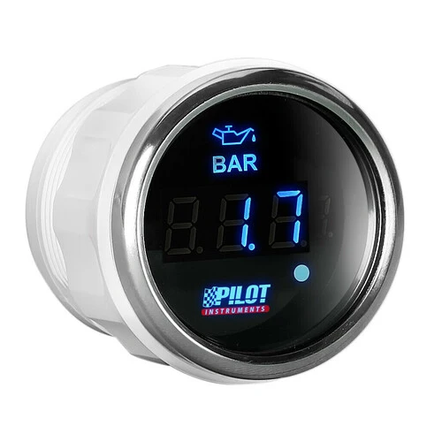Pilot Black Digital Gauge Series, Pressione Olio - 2 (52 mm)