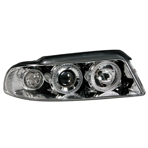 Pilot Coppia fanali anteriori Angel-Eyes - compatibile per Audi A4 (3/99-11/00) - Cromo