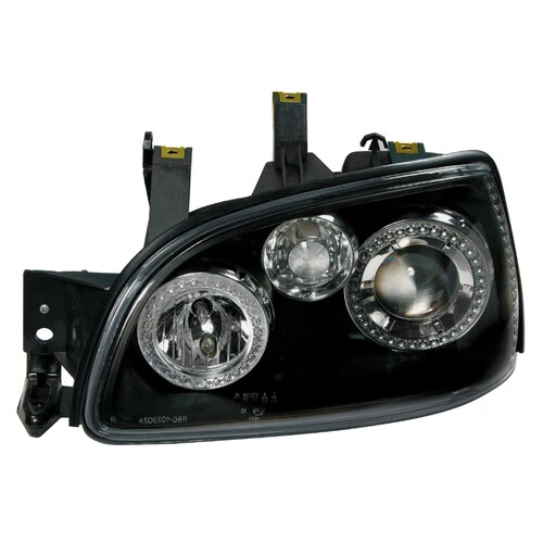 Pilot Coppia fanali anteriori Angel-Eyes - compatibile per Renault Clio (3/96-3/98) - Nero