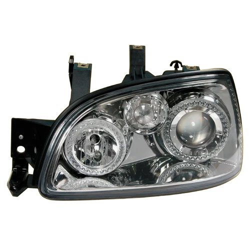 Pilot Coppia fanali anteriori Angel-Eyes - compatibile per Renault Clio (3/96-3/98) - Cromo