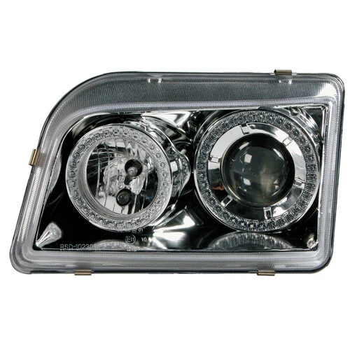 Pilot Coppia fanali anteriori Angel-Eyes - compatibile per Renault Clio (9/90-2/96) - Cromo