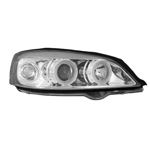 Pilot Coppia fanali anteriori Angel-Eyes - compatibile per Opel Astra G (2/98-3/04) - Cromo
