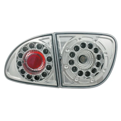 Pilot Coppia fanali posteriori LED - compatibile per Seat Leon (11/99>9/05) - Cromo