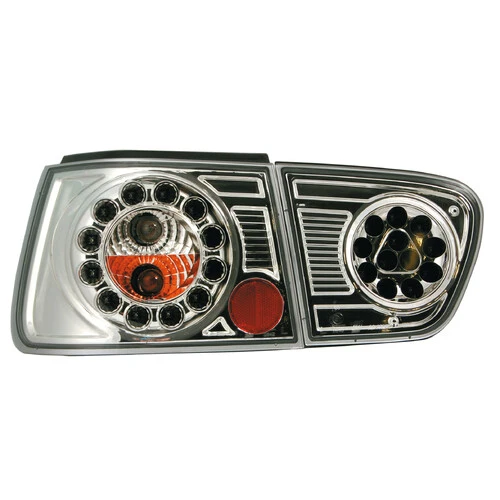Pilot Coppia fanali posteriori LED - compatibile per Seat Ibiza (8/99-2/02) - Cromo