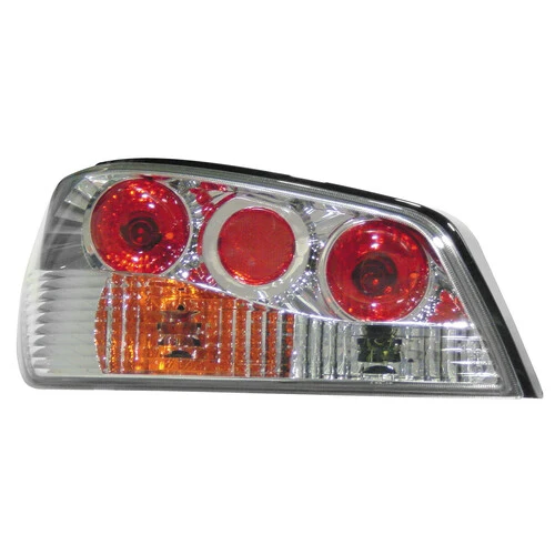 Pilot Coppia fanali posteriori - compatibile per Peugeot 306 (3/97-7/01) - Cromo