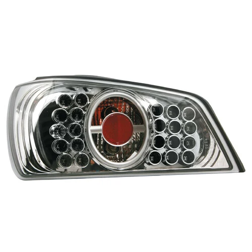 Pilot Coppia fanali posteriori LED - compatibile per Peugeot 306 (5/93-7/01) - Cromo