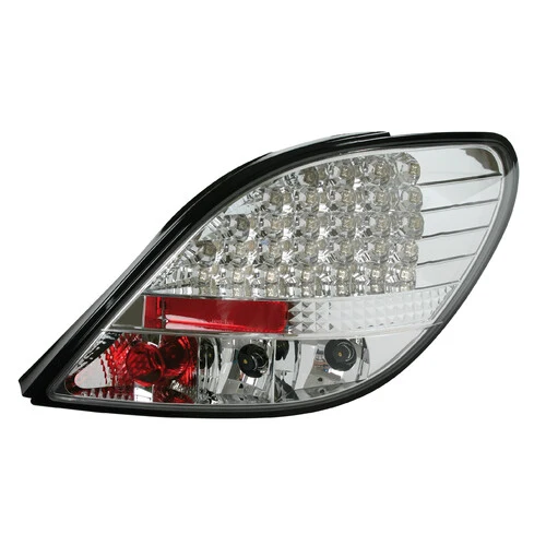 Pilot Coppia fanali posteriori LED - compatibile per Peugeot 207 (5/06>) - Cromo