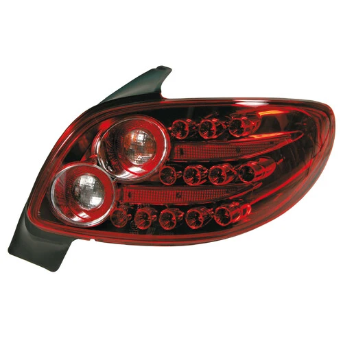 Pilot Coppia fanali posteriori LED - compatibile per Peugeot 206 (9/98>) - Rosso