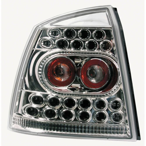 Pilot Coppia fanali posteriori LED - compatibile per Opel Astra G (2/98-3/04) - Cromo