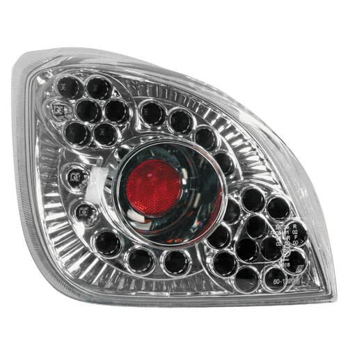 Pilot Coppia fanali posteriori LED - compatibile per Ford Fiesta IV (8/95-1/02) - Cromo