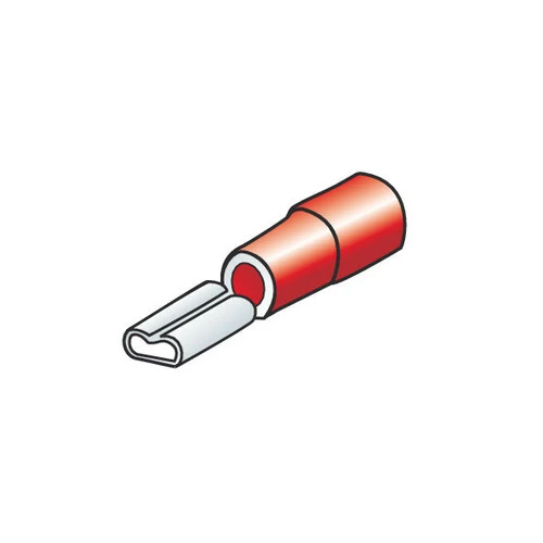 Lampa 12 terminali - capicorda femmina piatti per altoparlanti - Rosso 45065