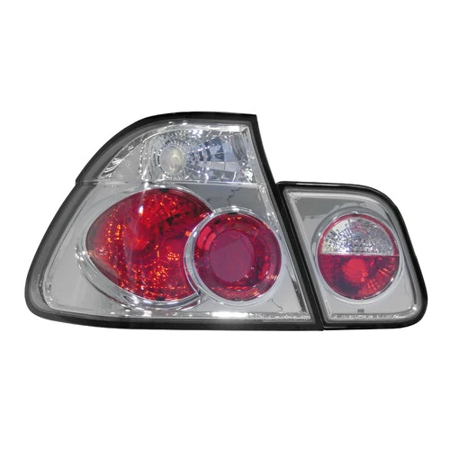 Pilot Coppia fanali posteriori - compatibile per Bmw E46 (2/98-9/01) - Cromo