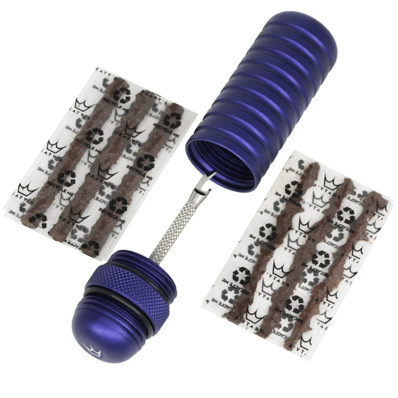 Kit riparazione tubeless per manubrio Peaty's Holeshot - Blu