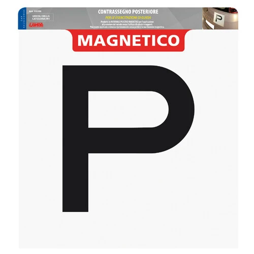 Lampa Contrassegno per esercitazioni guida, magnetico - Posteriore 65356