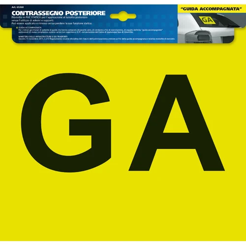 Lampa Contrassegno GA (Guida Accompagnata) - Posteriore 65360