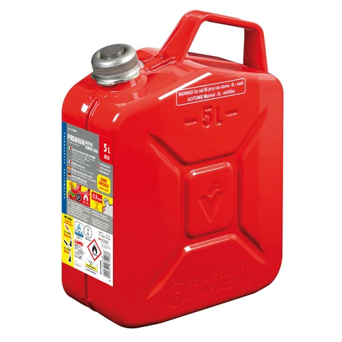 Lampa Premium, tanica carburante in metallo - 5 L - Rosso 67008