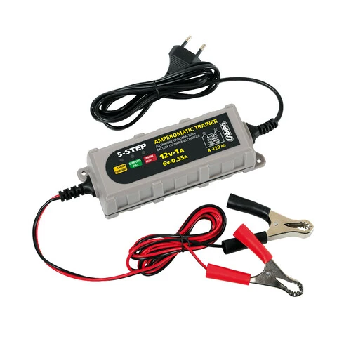 Lampa Amperomatic Trainer, caricabatteria intelligente, 6/12V - 0,55/1A 70178