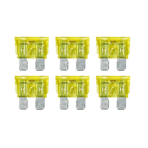 Lampa Smart Led, set 6 fusibili lamellari con spia a led, 12/32V - 20A 70185