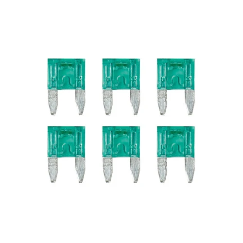 Lampa Smart Led, set 6 micro-fusibili lamellari con spia a led, 12/32V - 30A 70195