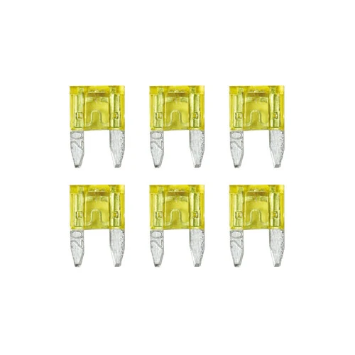 Lampa Smart Led, set 6 micro-fusibili lamellari con spia a led, 12/32V - 20A 70193