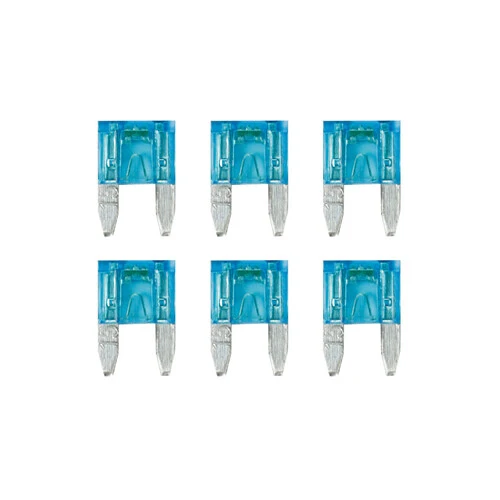 Lampa Smart Led, set 6 micro-fusibili lamellari con spia a led, 12/32V - 15A 70192