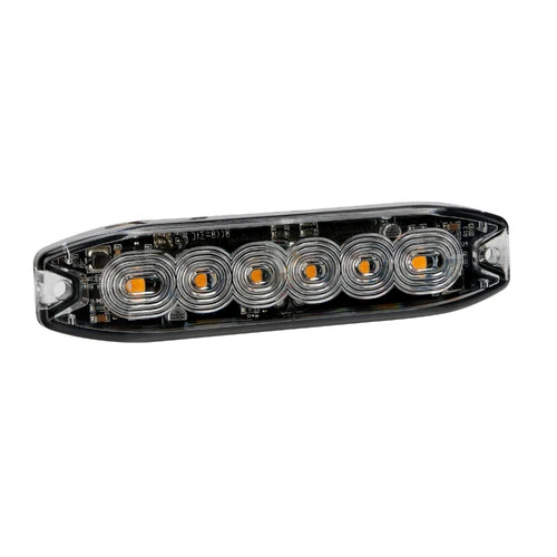 Lampa Luce di segnalazione multifunzione a 6 Led, 12/24V - Arancio 72995