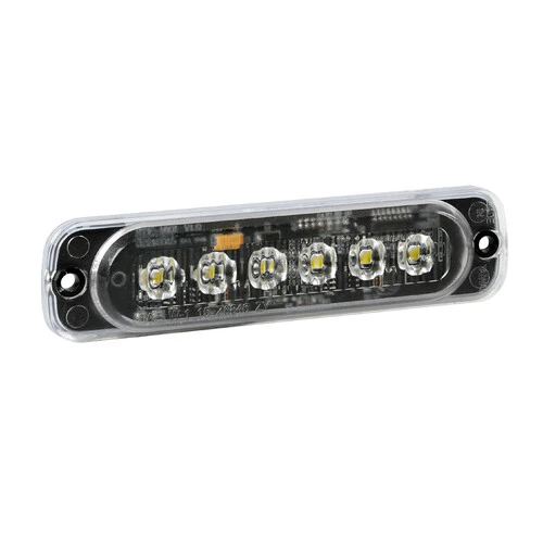 Lampa Luce strobo multifunzione a 6 Led, 12/24V - Bianco 72996
