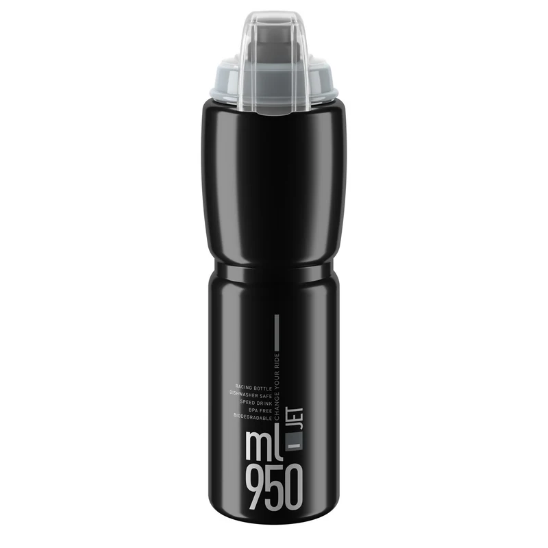 Borraccia Elite Jet Plus Logo 950ml - Nero