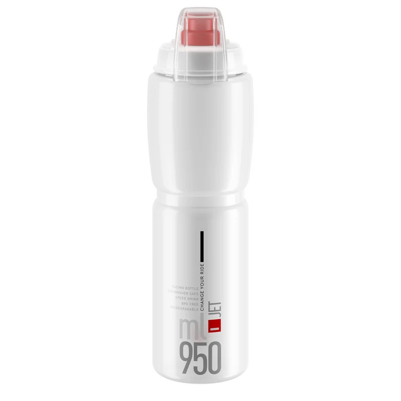Borraccia Elite Jet Logo Plus 950ml - Trasparente