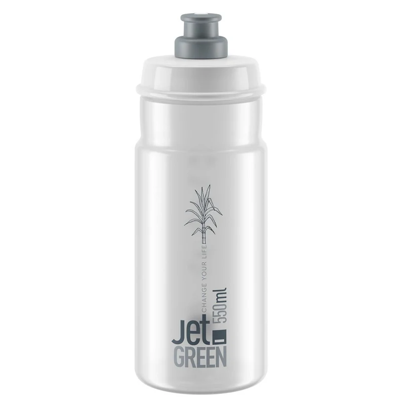 Borraccia Elite Jet Green 550ml - Trasparente