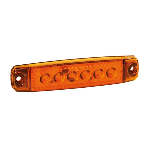 Lampa Luce ingombro a 6 Led, montaggio in superficie,12/24V - Arancio 97009