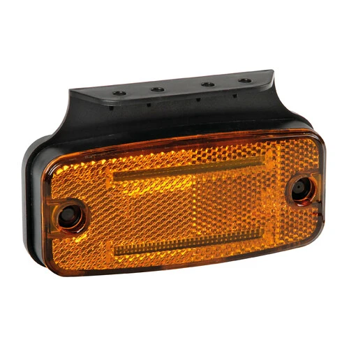 Lampa Luce ingombro con catarifrangente e staffa, 10/30V - 2 Led - Arancio 97021