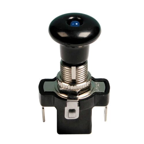 Lampa Interruttore tira-spingi con spia a Led - 12/24V - Blu - 10A 45572