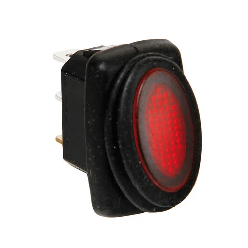 Lampa Micro interruttore impermeabile con spia a Led - 12/24V - Rosso 45535