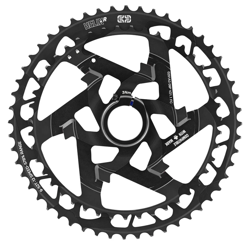 Cluster Ethirteen per cassetta Helix Race 12v 43-52T - Nero