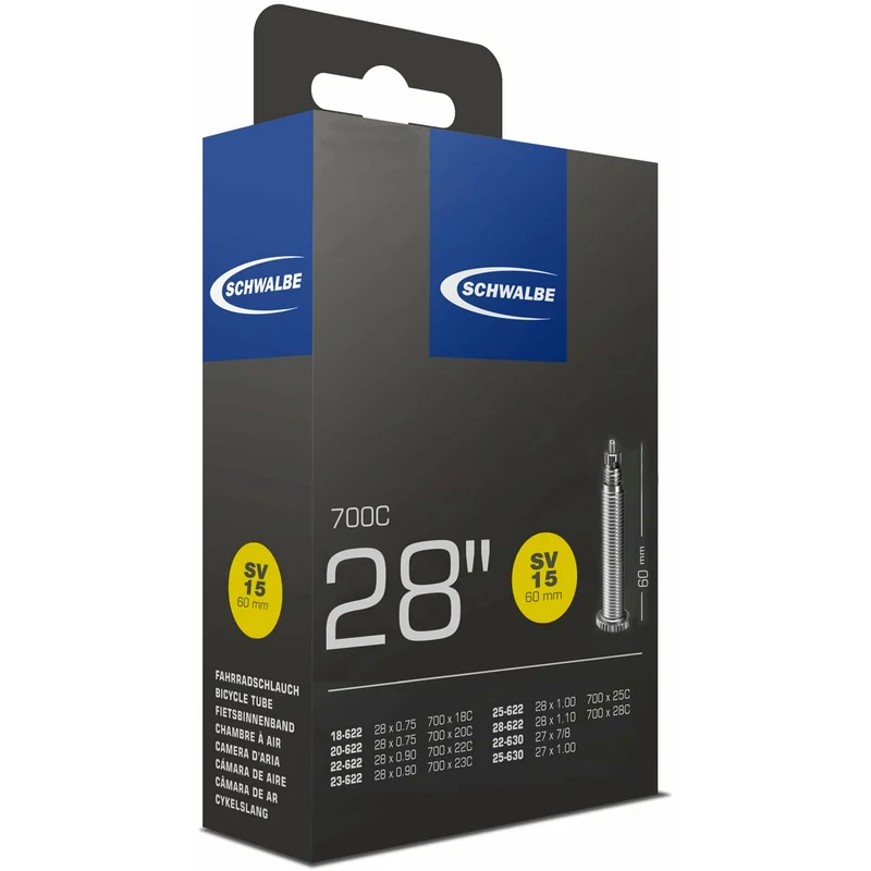 Camera d'aria Schwalbe SV15 700x18/28 - Presta 60 mm